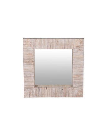 ESPEJO DE MADERA  58x58x5cm