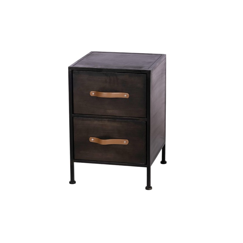MUEBLE 2 CAJONES METAL 38X38X87.5 CM