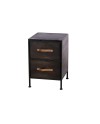 MUEBLE 2 CAJONES METAL 38X38X87.5 CM