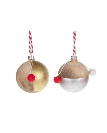 BOLA COLGANTE MADERA Ø6 CM 1 PZ