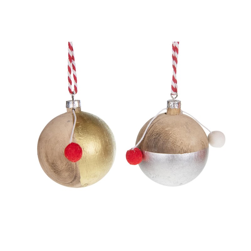 BOLA COLGANTE MADERA Ø6 CM 1 PZ