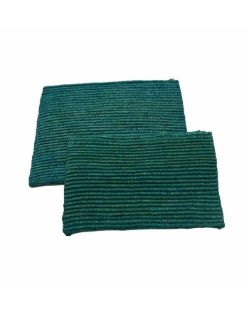 CARTERA RAFIA TURQUESA 27X33 CM