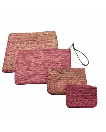 CARTERA PALMA ROSA L 30X22 CM