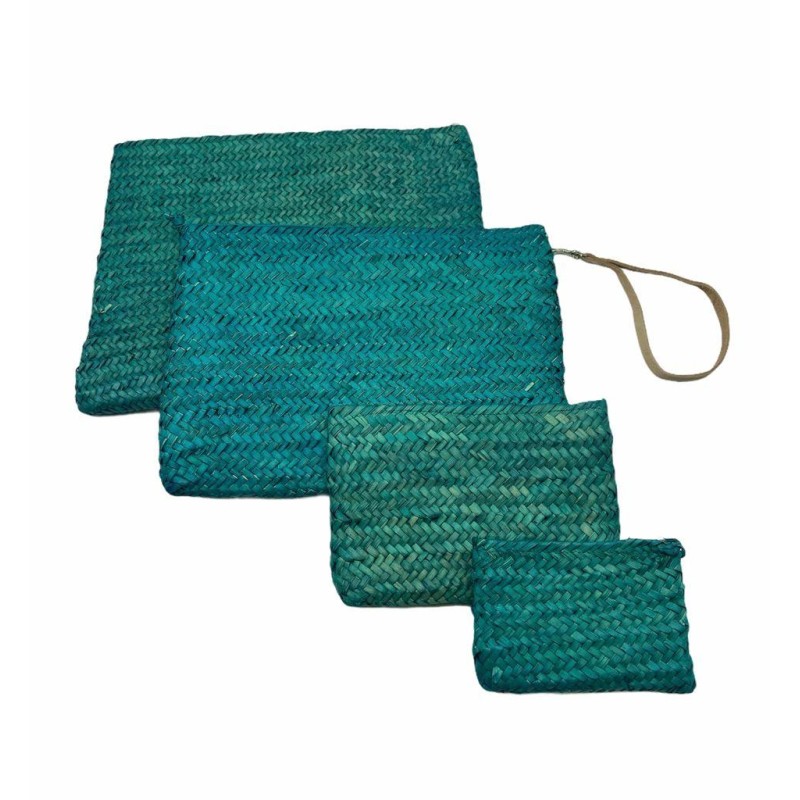 CARTERA PALMA AZUL XL 33X27 CM