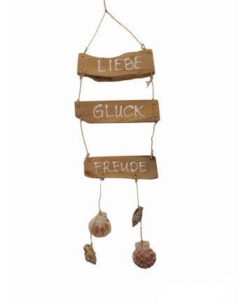 CARTEL MADERA CONCHAS 78X28X3 CM