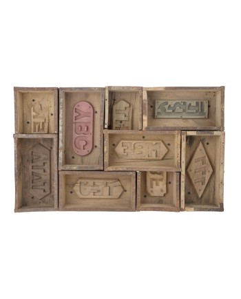 CAJÓN MOLDES LADRILLO MADERA 70X42X10CM