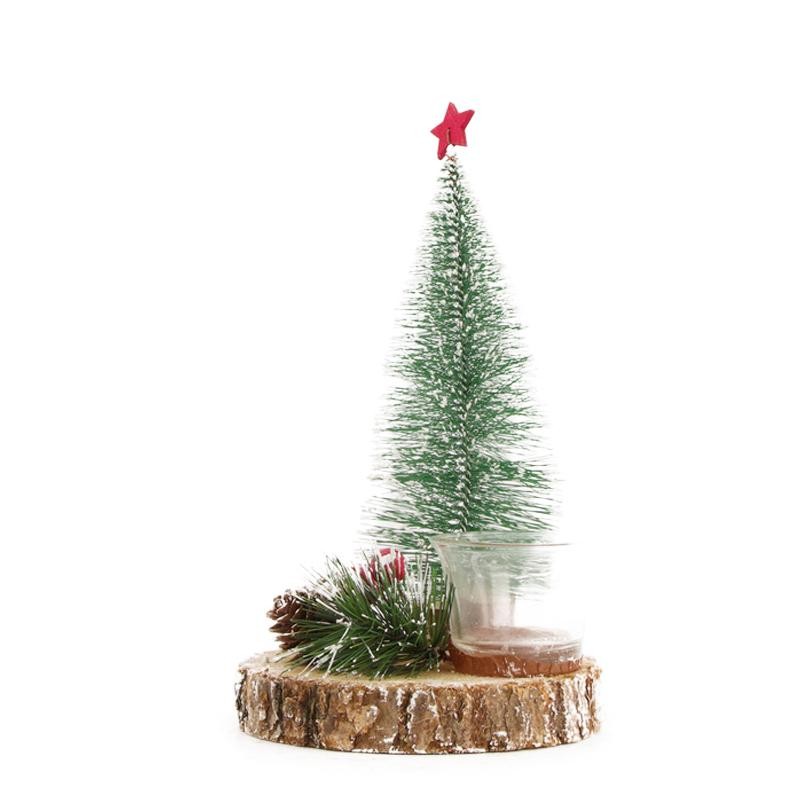 PORTAVELAS ARBOL 14x14x24 CM