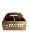 BOTELLERO MADERA ADVENT 27X27X17.5 CM