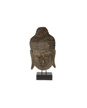CABEZA DE BUDA MADERA 25x10x50cm