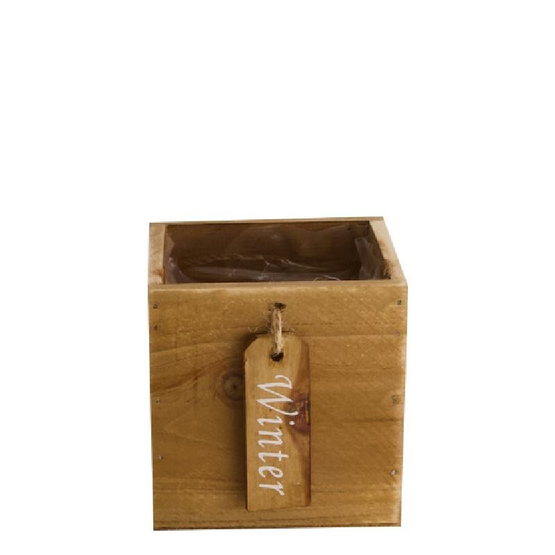 CAJÓN MADERA ETIQUETA 10X10X10 CM