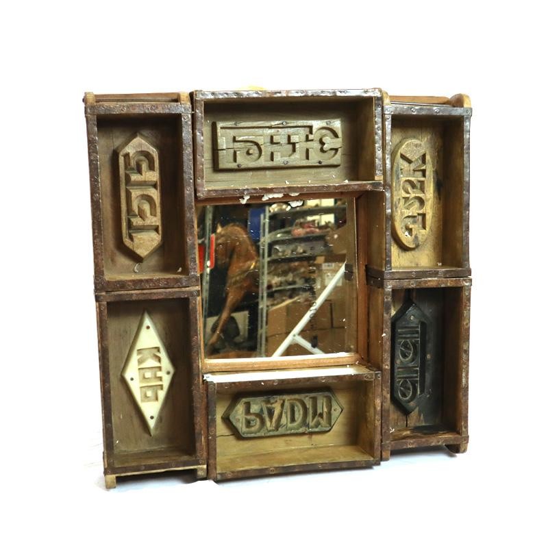 ESPEJO MOLDES LADRILLO 57x11x59cm