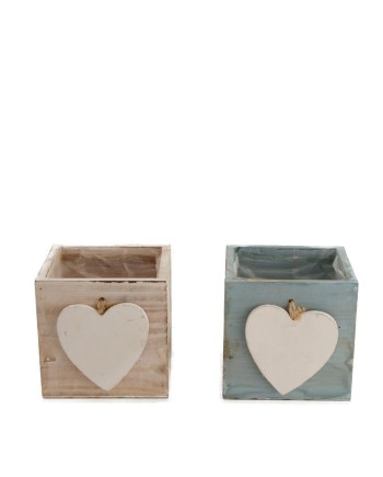 CAJÓN MADERA CORAZÓN 10X10X10 CM 1PC A/2