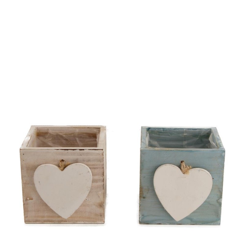 CAJÓN MADERA CORAZÓN 12X12X12 CM 1PC A/2