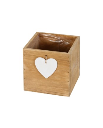 CAJÓN MADERA CORAZÓN CORAZÓN 15X15X15 CM