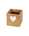 CAJÓN MADERA CORAZÓN CORAZÓN 15X15X15 CM