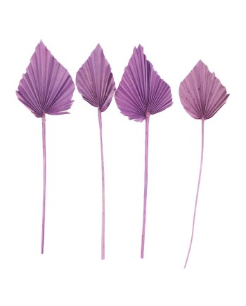 HOJA DE PALMA LILA 30/37X8X0.5 CM 4 PZS