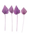 HOJA DE PALMA LILA 30/37X8X0.5 CM 4 PZS