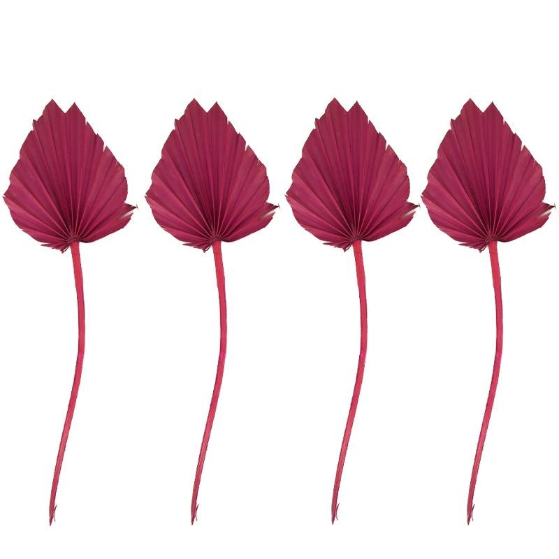 HOJA DE PALMA ROSA 30/37X8X0.5 CM 4 PZS