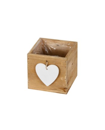 CAJÓN MADERA CORAZÓN 12X12X12 CM