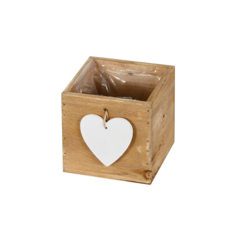 CAJÓN MADERA CORAZÓN 12X12X12 CM