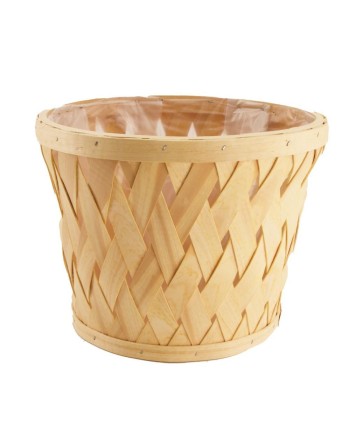 MACETERO MADERA REDONDO D29X22 CM