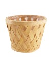 MACETERO MADERA REDONDO D26X20 CM