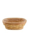 MACETERO MADERA OVAL 30X21,5X11 CM