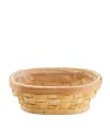 MACETERO MADERA OVAL 27X19X9 CM