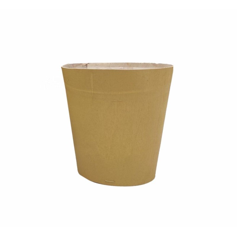 MACETERO MADERA D13X13 CM AMARILLO