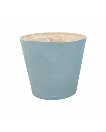 MACETERO MADERA D17X15 CM AZUL