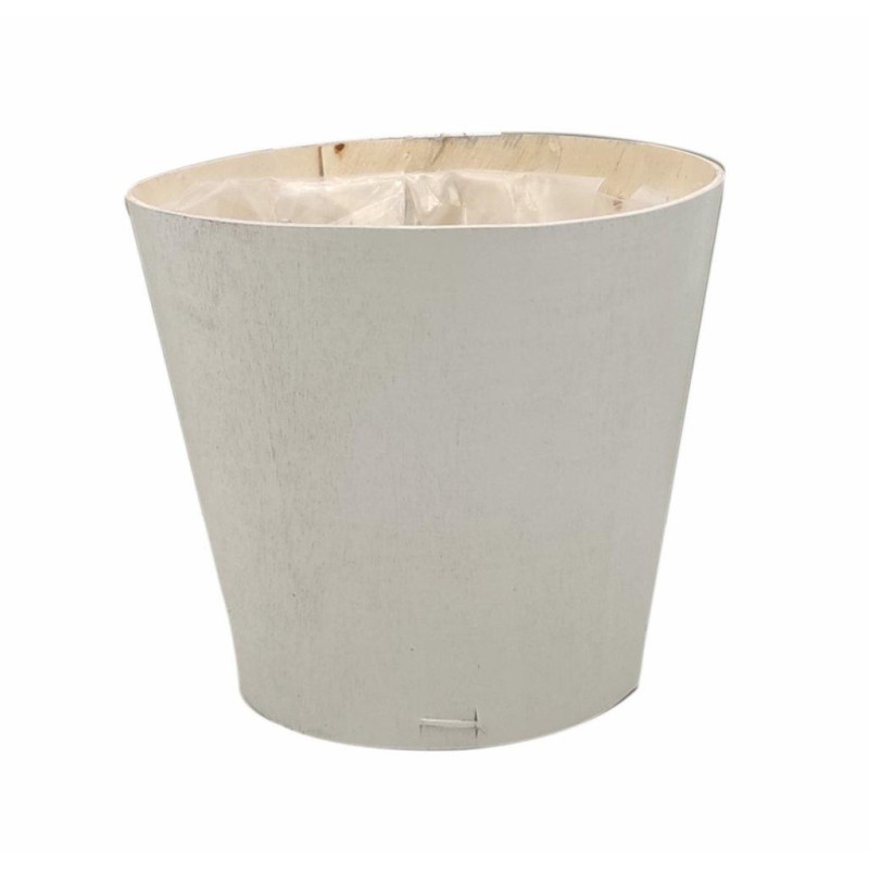 MACETERO MADERA D17X15 CM GRIS