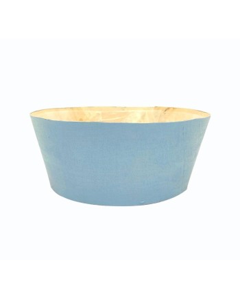 MACETERO MADERA D25X10 CM AZUL