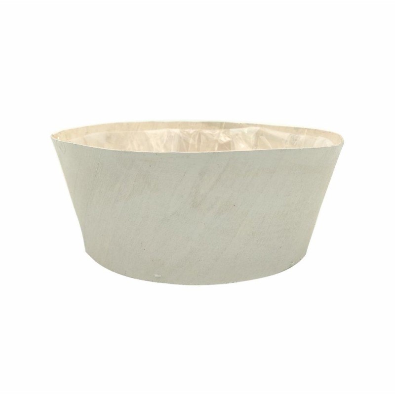 MACETERO MADERA D25X10 CM GRIS