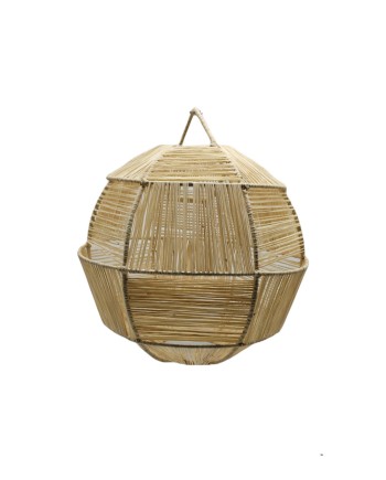 LÁMPARA RAFIA ESFÉRICA D35X35 CM