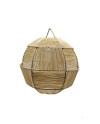 LÁMPARA RAFIA ESFÉRICA D35X35 CM