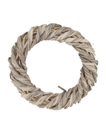 CORONA DE ÁLAMO BLANCO LAVADO Ø28x6cm