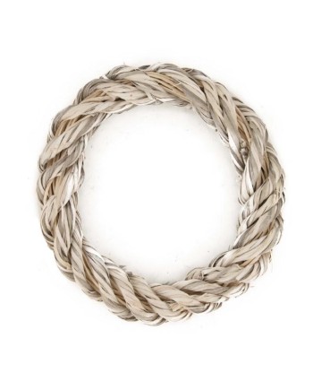 CORONA DE ÁLAMO BLANCO LAVADO Ø38x7.5cm