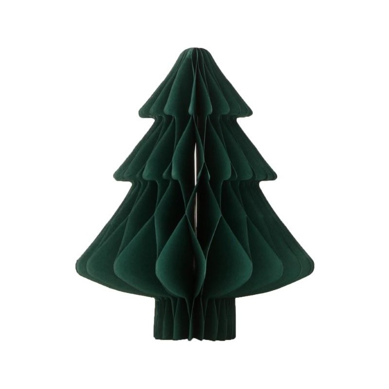 ARBOL PAPEL VERDE OSCURO D14X18 CM