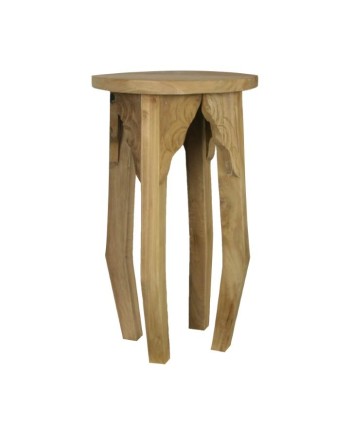 MESA MADERA TEKA Ø28x48cm