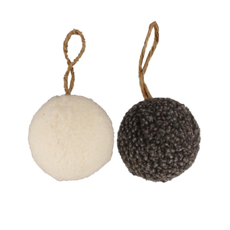 BOLA COLGANTE ROPA SURTIDAS  Ø9 CM