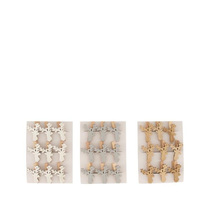 PINZAS RENO 6 PZS SURTIDAS 3x1.5x4.5cm