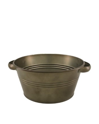 BOWL METAL GRIS ENVEJECIDO Ø30x15cm