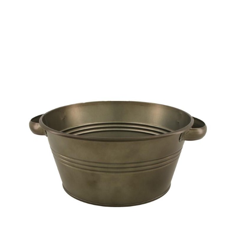 BOWL METAL GRIS ENVEJECIDO Ø30x15cm