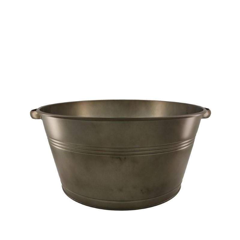 BOWL METAL GRIS ENVEJECIDO Ø50x25cm