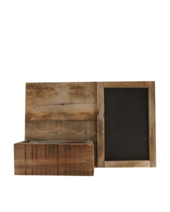 MACETERO MADERA CON PIZARRA 58x14x38cm