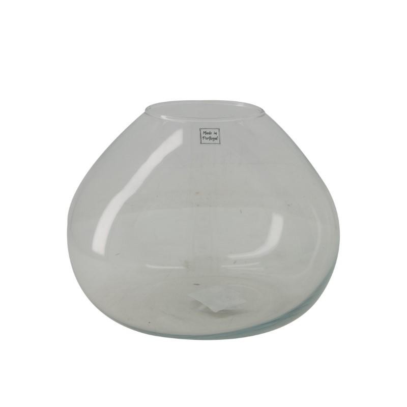 JARRÓN CRISTAL TRANSPARENTE Ø25x20cm