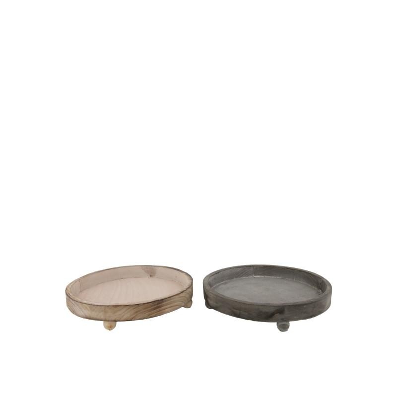 BANDEJA MADERA Ø33x7cm UNIDAD