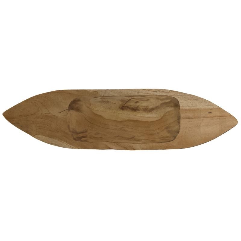 BOWL MADERA TEKA LARGO 50X11X6 CM