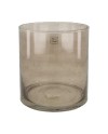 JARRÓN CRISTAL TAUPE Ø19x20cm
