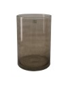JARRÓN CRISTAL TAUPE Ø19x27cm
